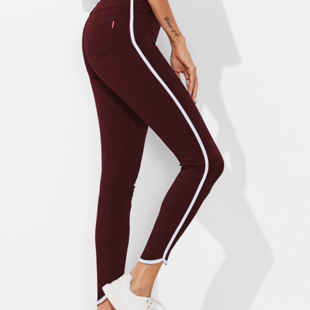 Side Stripe Ankle Pants